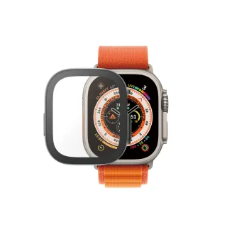 【PanzerGlass】Apple Watch Ultra 49mm 全方位防護高透鋼化漾玻保護殼(黑)