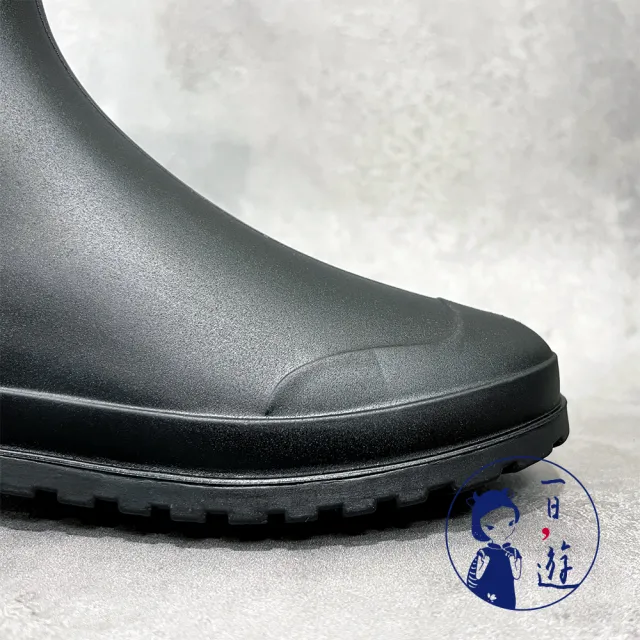 【NicoFun 愛定做】一日遊 優雅菱格紋雨鞋 靴型雨鞋 防水短靴 橡膠雨鞋 雨具(旅行 輕便 37~41碼 大尺碼鞋)
