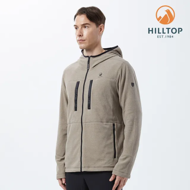 【Hilltop 山頂鳥】POLARTEC刷毛外套 男款 咖啡｜PH22XMY9ECC0