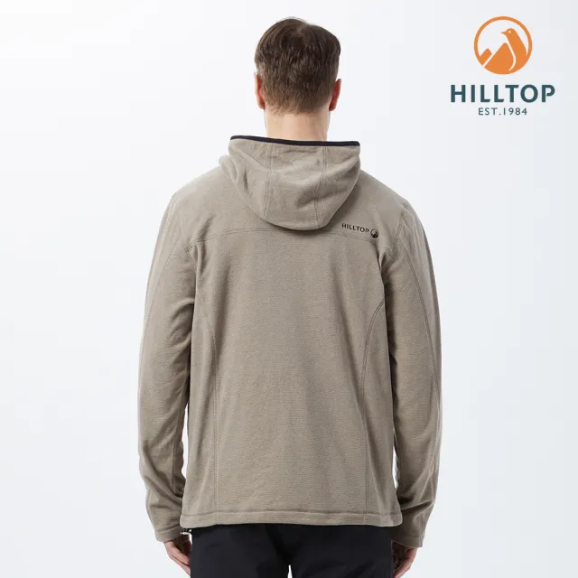 【Hilltop 山頂鳥】POLARTEC刷毛外套 男款 咖啡｜PH22XMY9ECC0