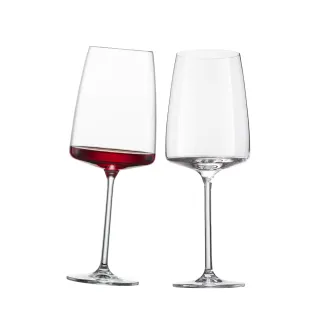 【ZWIESEL GLAS 蔡司】德國蔡司酒杯 Sensa 紅白酒杯535ml 2入禮盒組(白酒杯/紅酒杯/水杯/調酒杯)