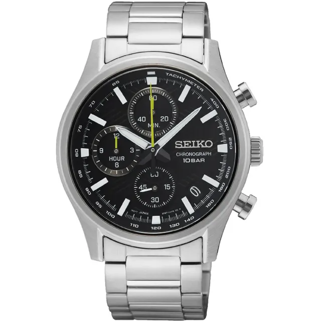 【SEIKO 精工】CS 三眼計時紳士手錶-39.5mm 錶 生日禮 送禮(SSB419P1/8T67-00S0D)