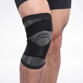 【AOLIKES 奧力克斯】綁帶運動護膝 一雙入(加壓護膝 運動護膝 7720)