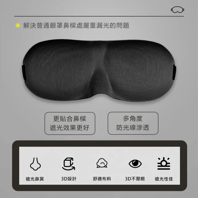 3D立體無痕眼罩-2入組(眼罩 遮光眼罩 睡眠神器 睡眠眼罩 透氣眼罩 旅行眼罩)