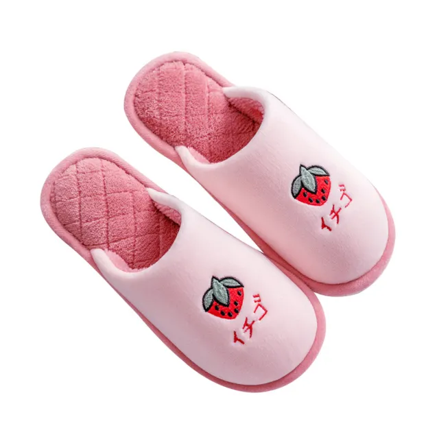 【DTW】水果保暖防滑室內拖鞋(親子設計)