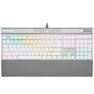 【CORSAIR 海盜船】K70 RGB PRO機械電競鍵盤(光軸/英文鍵盤/白色)