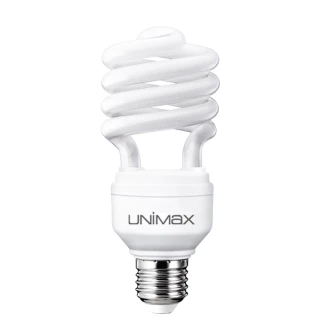 【UNIMAX 美克斯】13W 省電燈泡 E27 螺旋球泡 20入組(省電 節能)