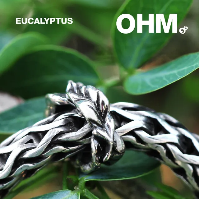 【OHM Beads】Eucalyptus(歐姆串珠;銀墜珠;925純銀)