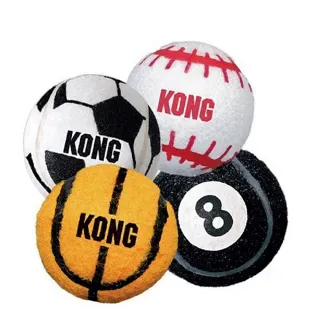 【KONG】Sport Balls / 運動球玩具 M （3入組）(寵物玩具)