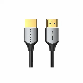 【VENTION 威迅】HDMI2.0 公對公 4K鋁合金連接線 1M HDMI傳輸線(鐵灰/超纖細版/ALE系列)