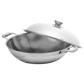 【Maluta】Maluta極緻七層不鏽鋼深型炒鍋-雙耳-40cm(炒鍋)