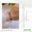 【Naluxe】螢石 設計款開運手鍊(鑽石造型轉運珠 夢幻千層色)
