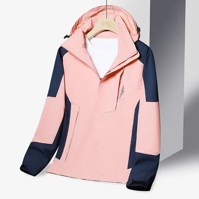 【米蘭精品】現貨+預購 衝鋒衣連帽夾克(薄款防風防水透氣男女衝鋒外套8色74db19)