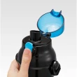 【小禮堂】侏儸紀公園 兒童彈蓋直飲水壺 480ml Ag+ - 黑藍集合款(平輸品)