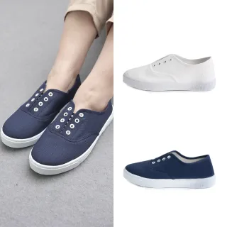 【Alberta】加大碼 MIT台灣製 2.5CM休閒鞋 休閒百搭素面 舒適透氣低筒綁帶帆布鞋