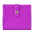 【LA BAGAGERIE】Ti Amo系列山羊皮雙折短夾(紫紅)