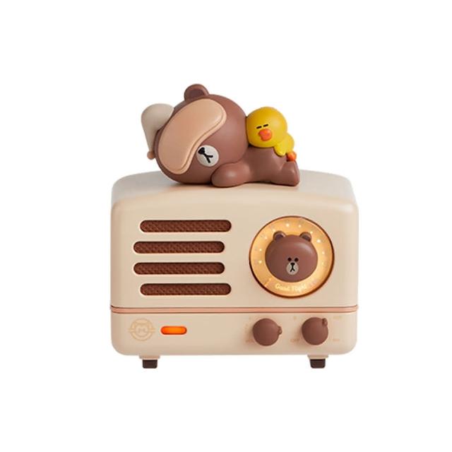 【MUZEN】LINE聯名 OTR Metal 藍牙喇叭收音機-熊大晚安珍藏版(獨家超萌BROWN SALLY莎莉 新年)