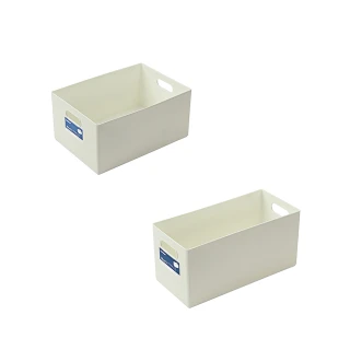 【KEYWAY 聯府】白色里可方塊收納置物盒 5號+6號-4入(整理盒 收納箱 桌上收納)