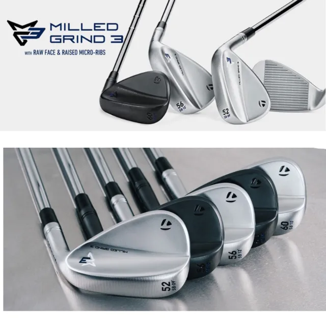 【TaylorMade】MG3 Milled Grind 第3代 Wedge 挖起桿 銀白色 和 黑色(生鐵桿面再進化 台灣公司正貨)