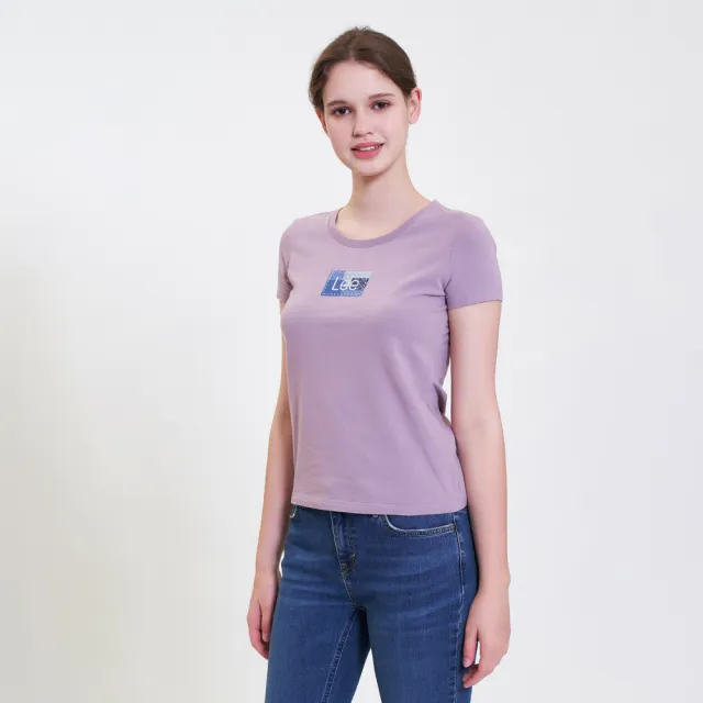 【Lee】出清品-女裝 短袖T恤 / 印花皮牌 小LOGO 共2色 標準版型 / 101+ 系列(LL220353726 / LL220353K11)