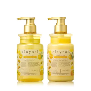 【claynal克萊諾】調理頭皮平衡洗護組_洗髮精450ml+護髮素450ml(生薑柚子-乾燥受損髮質適用)