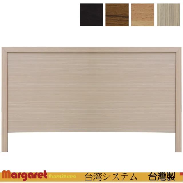 【Margaret】木製巴菲特5尺雙人床頭片