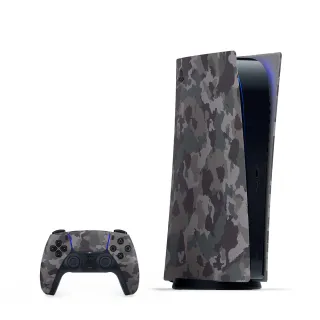 【SONY 索尼】數位版 PlayStation 5 主機護蓋(深灰迷彩)