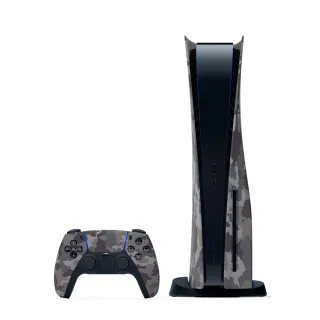 【SONY 索尼】PlayStation 5 主機護蓋(深灰迷彩)