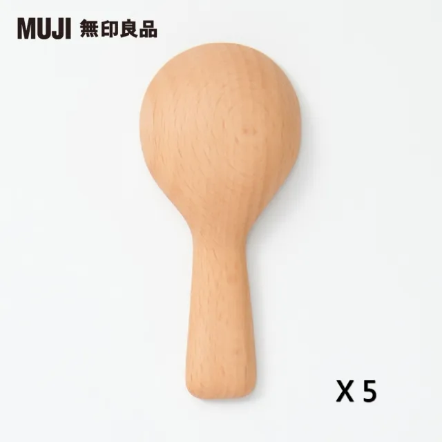 【MUJI 無印良品】山毛櫸木製迷你湯匙(5入組)