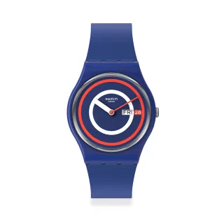 【SWATCH】BLUE TO BASICS 經典手錶/男錶/女錶/瑞士製造 SO28N703(34mm)