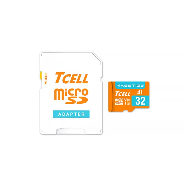 【TCELL 冠元】10入組-MASSTIGE A1 microSDHC UHS-I U1 V10 100MB 32GB 記憶卡