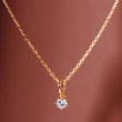 【Olivia Yao Jewellery】18K最高成色F級15分淨白無暇圓鑽項鍊 18K金項鍊 鑽石項鍊(Haute Collection)