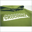 【Crocodile Junior 小鱷魚童裝】『小鱷魚童裝』立體印字跳色帽T-綠(630402-04)