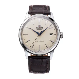 【ORIENT 東方錶】ORIENT 東方錶 DATEⅡ機械錶 皮帶款 象牙白色 - 38.4mm(RA-AC0M04Y)
