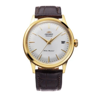 【ORIENT 東方錶】ORIENT 東方錶 DATEⅡ機械錶 皮帶款 金色 - 38.4mm(RA-AC0M01S)