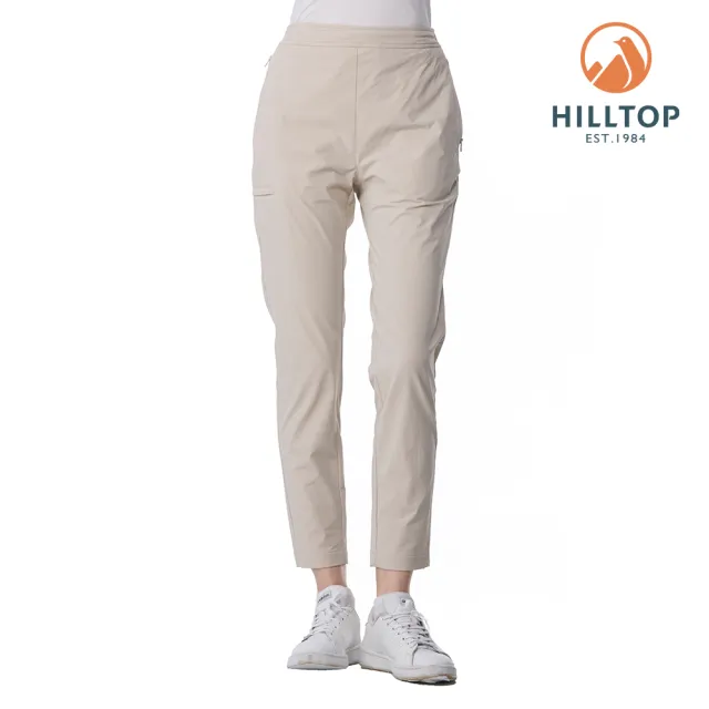 【Hilltop 山頂鳥】彈性長褲 女款 卡其|PH31XFO5ECN0