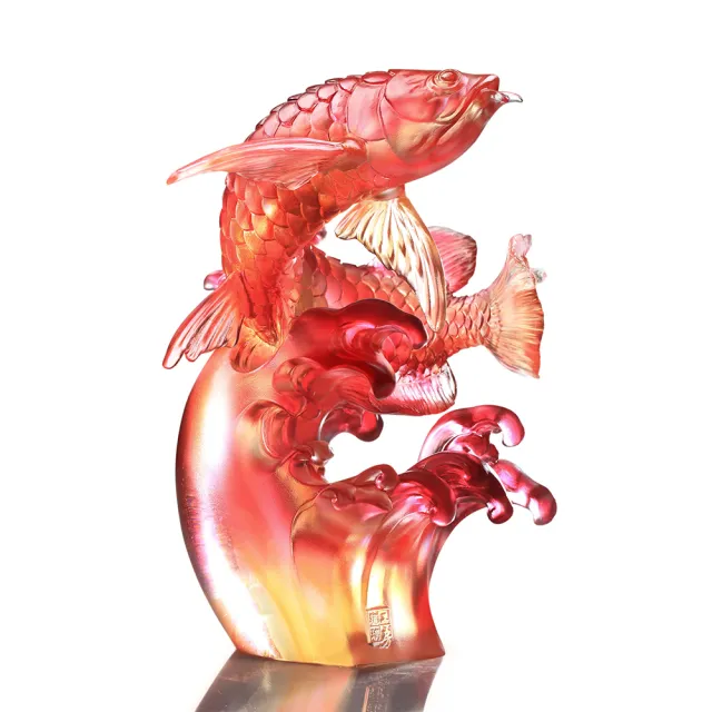 琉璃工房】與光同躍凱旋金龍魚(傑出領袖長輩商務合作夥伴