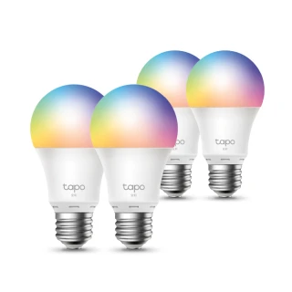 (四入組)【TP-Link】Tapo L530E 1600萬色 多彩調節 8.7W 節能LED Wi-Fi 全彩智能燈泡(支援Google音箱)