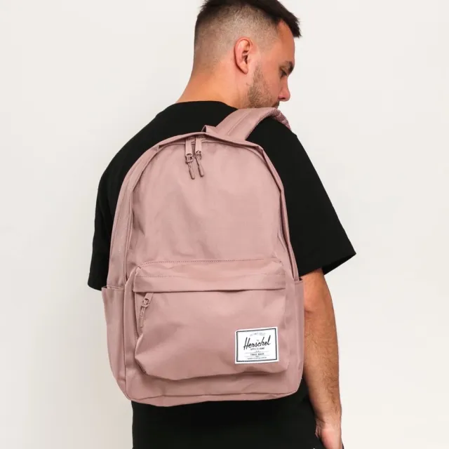 【Herschel】Classic XL 特大 乾燥玫瑰 粉色 帆布 防潑水 放水壺 大容量 書包 女生 背包 後背包