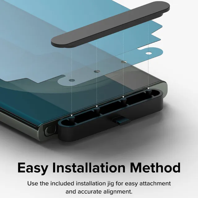 【Ringke】三星 Galaxy S23 Ultra Dual Easy Wing 易安裝側邊滿版螢幕保護貼-2入 附安裝工具(Rearth 保貼)