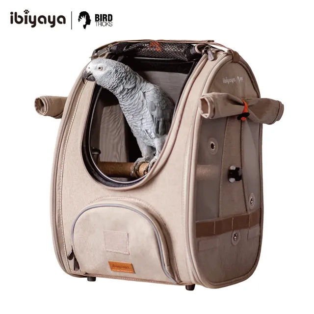 【IBIYAYA 依比呀呀】晨啼鳥用鸚鵡後背包-暖木棕(FC2296)