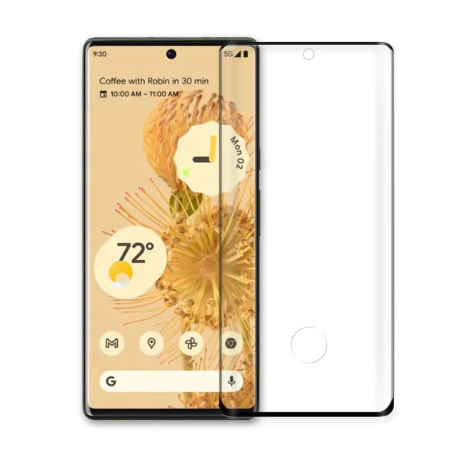 【T.G】Google Pixel 7 Pro 3D曲面滿版框膠鋼化膜手機保護貼-指紋解鎖版(活動品)