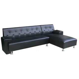 【Margaret】摩曼頓菱格水晶獨立筒沙發-L型(5色)