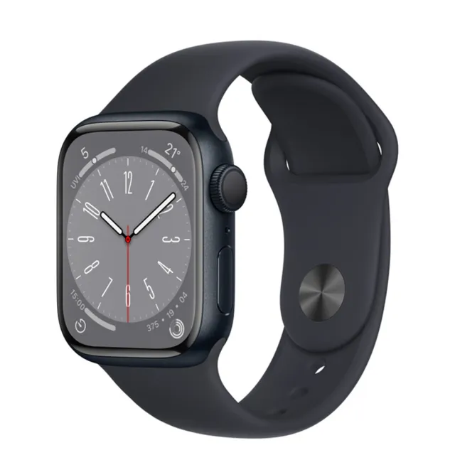 Apple 蘋果】S 級福利品Apple Watch S8 GPS 41mm 鋁金屬錶殼搭配運動錶