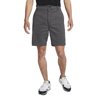 【NIKE 耐吉】DRI-FIT UV CHINO PLD SHORT 男士 高爾夫球短褲 黑色格紋