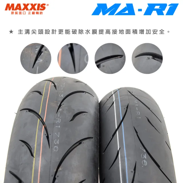 【MAXXIS 瑪吉斯】MA-R1 速克達專用 高性能賽車胎-13吋(140-70-13 61P 後輪 R1)