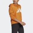 【adidas 愛迪達】W FI 3B Hoodie 女 連帽上衣 帽T 運動 休閒 亞洲版 純棉 舒適 橘(H57341)