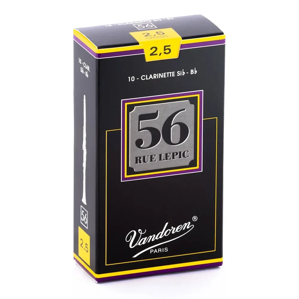【Vandoren】CL-56 法國 Vandoren 豎笛竹片 黑盒 56系列 10片裝(Clarinet  REEDS 黑管竹片)