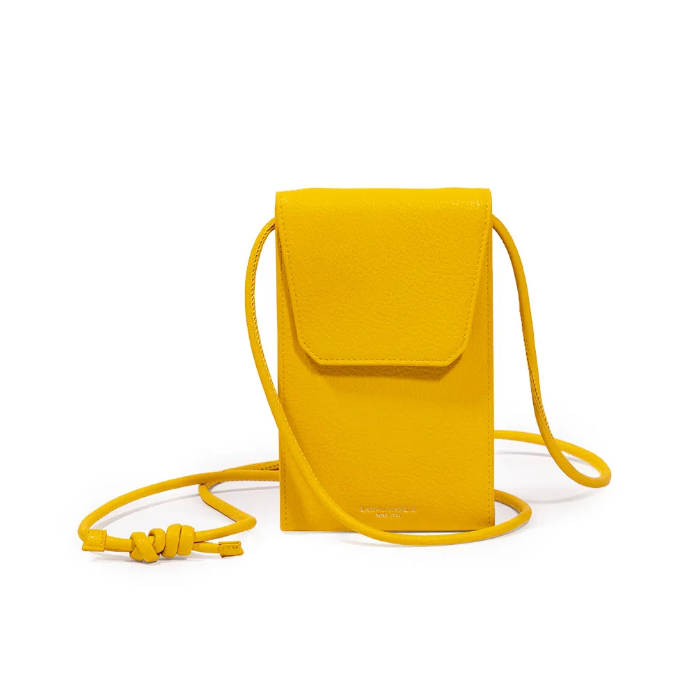 【CAMPO MARZIO】享受旅行 貼身手機袋(黃色)