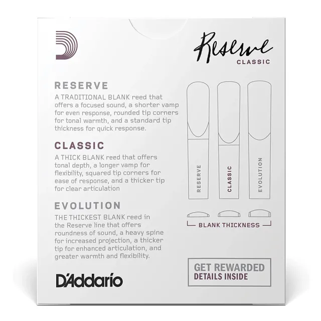 DCT10 美國 RICO Reserve Classic Bb調 豎笛竹片 10片裝(Clarinet  REEDS 黑管竹片)